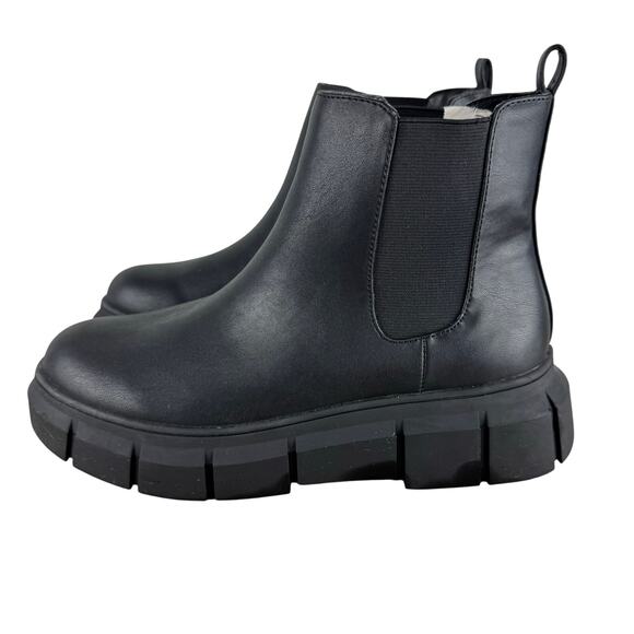 BP NIYA LUG SOLE‎ CHELSEA BOOT IN BLACK NWOB WOMEN'S SIZE 7.5M - Picture 7 of 12